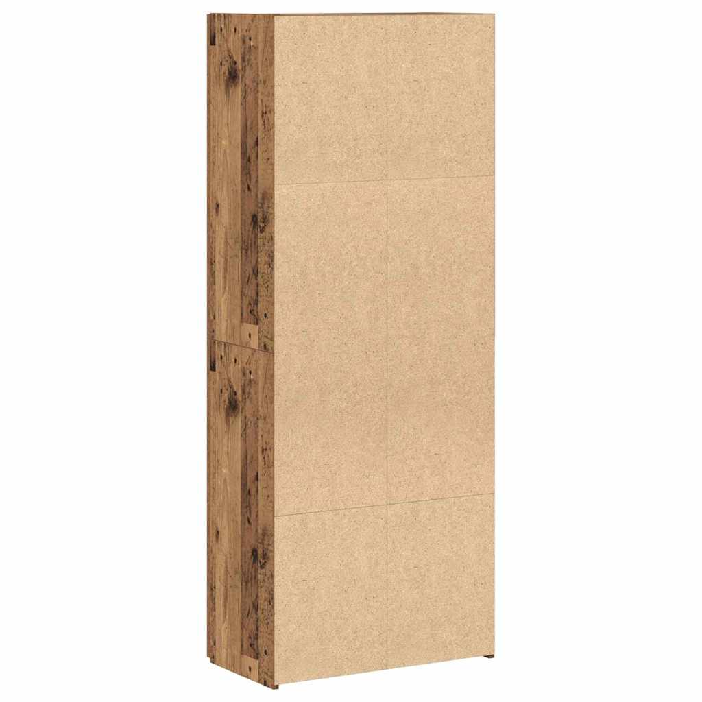 Tall cabinet from old wood 60 x 32 x 153 cm - made of particle board.