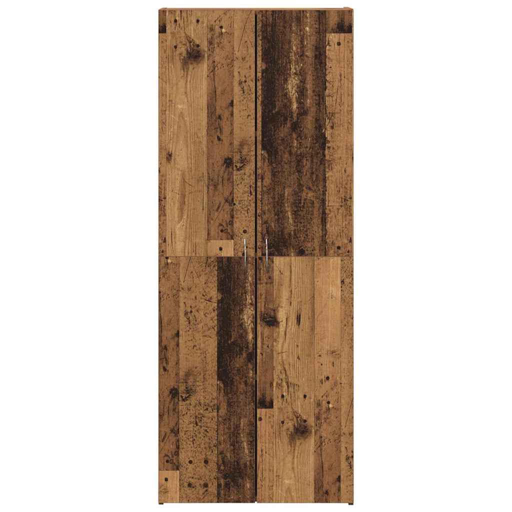 Tall cabinet from old wood 60 x 32 x 153 cm - made of particle board.
