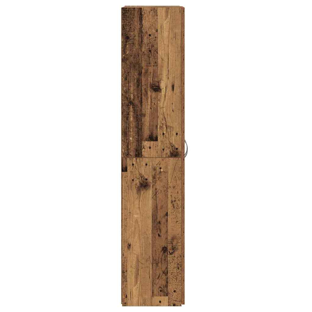 Tall cabinet from old wood 60 x 32 x 153 cm - made of particle board.