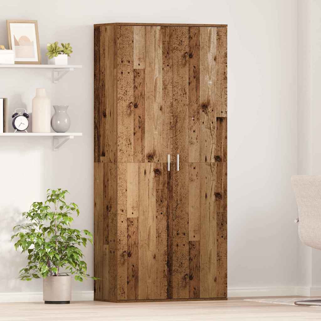 Tall cabinet Antique wood 80 x 35 x 180 cm