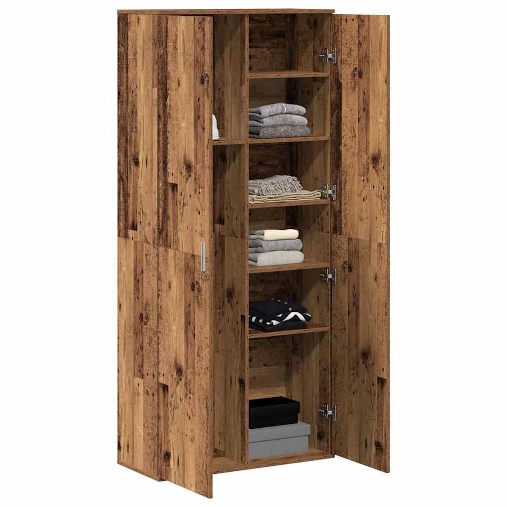 Tall cabinet Antique wood 80 x 35 x 180 cm
