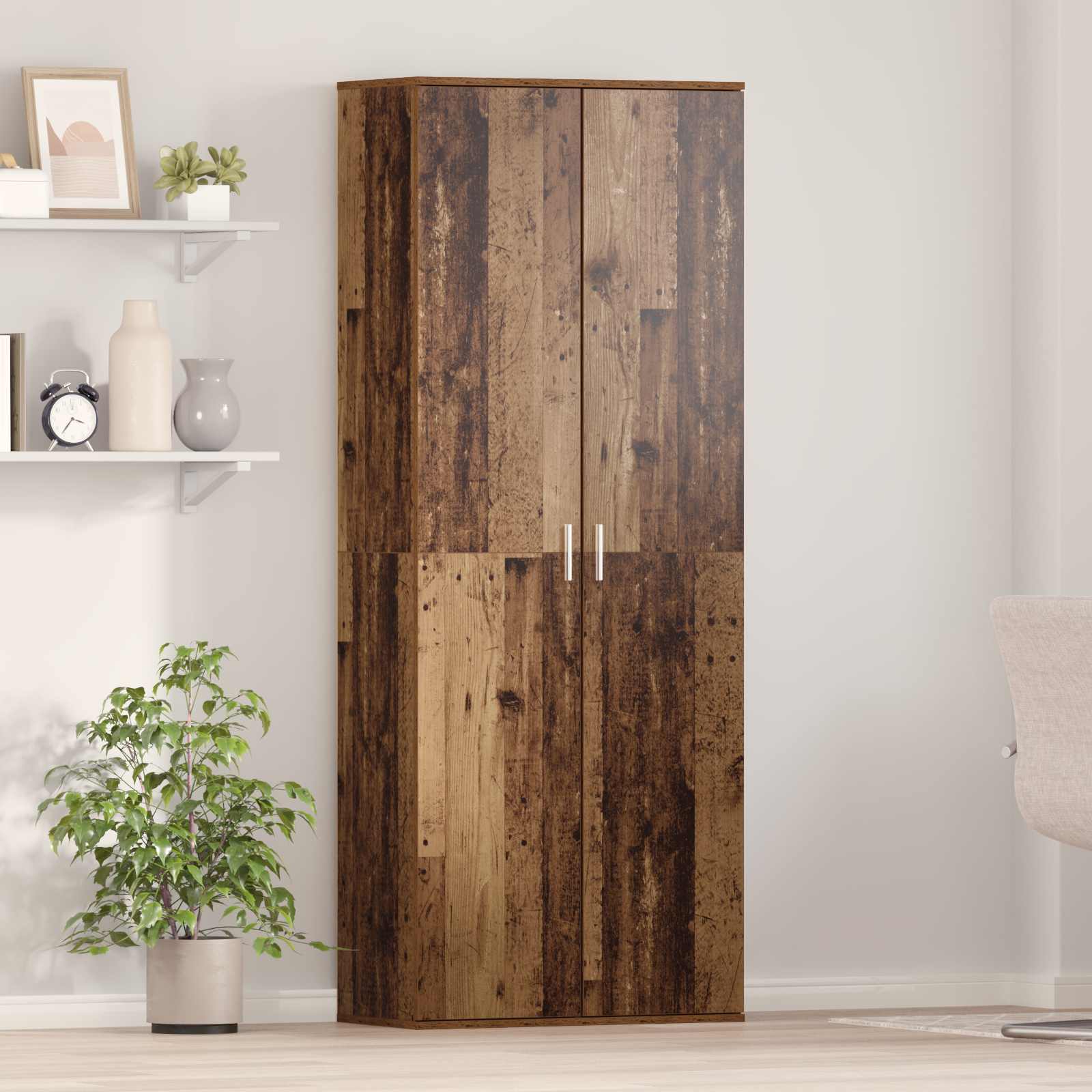 Tall cabinet Old wood 70 x 33.5 x 180 cm