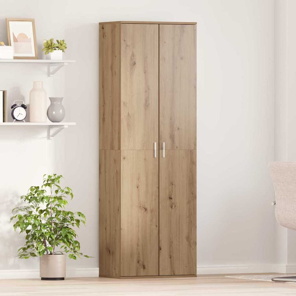 Highboard cabinet Artisanal Oak 60x35x180 cm engineered wood