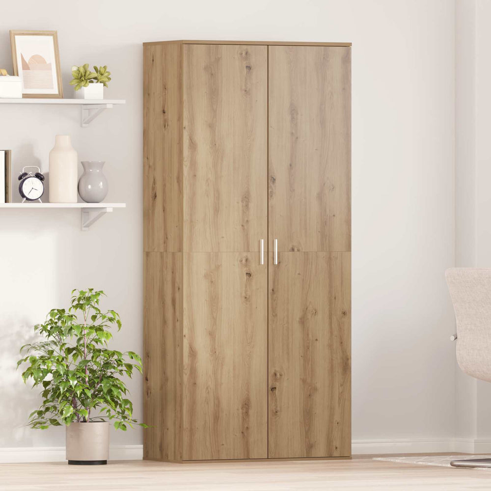 Height artisan oak 80 x 39 x 178 cm Engineered wood