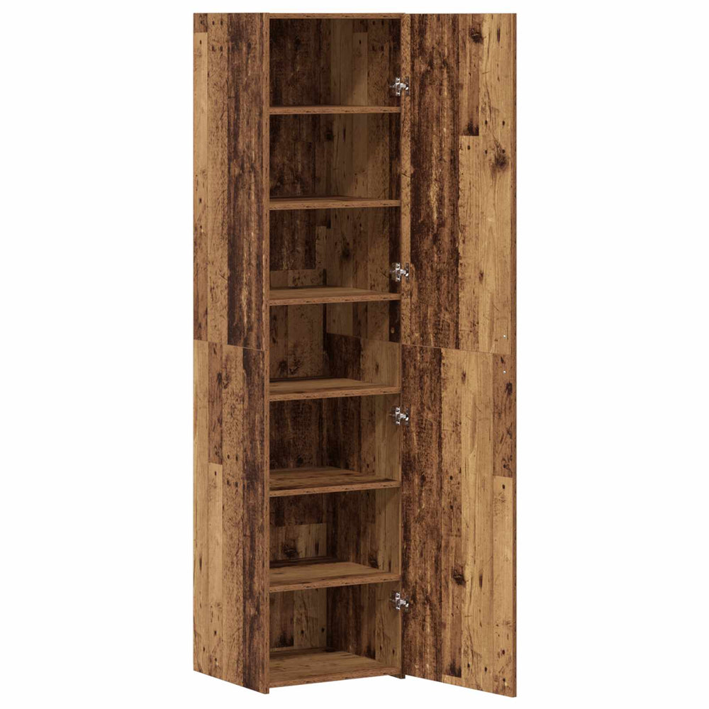 High cabinet 2 pcs Old wood 45 x 42.5 x 185 cm