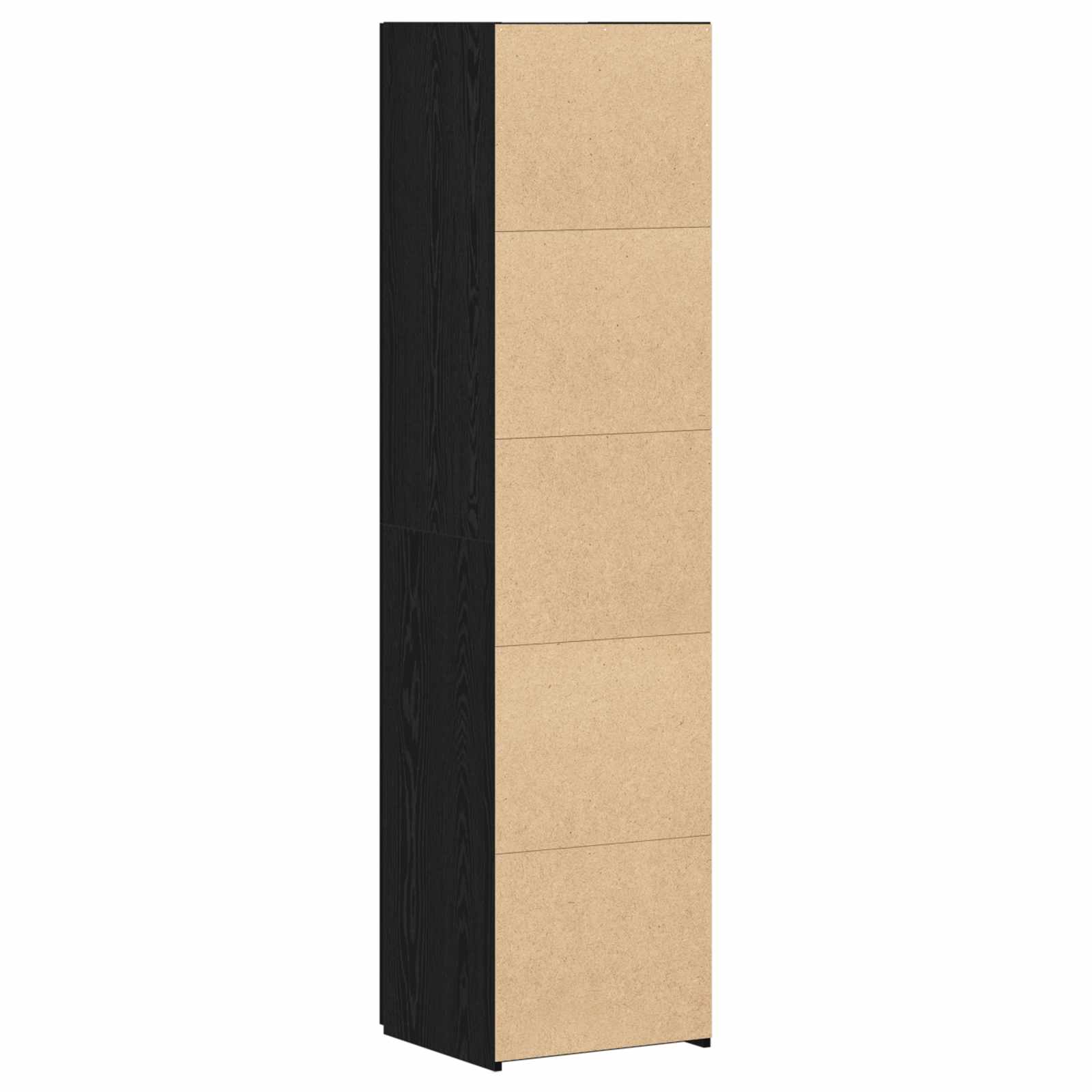 augstais galds melns ozols 45x42,5x185 cm inženierijas koksne