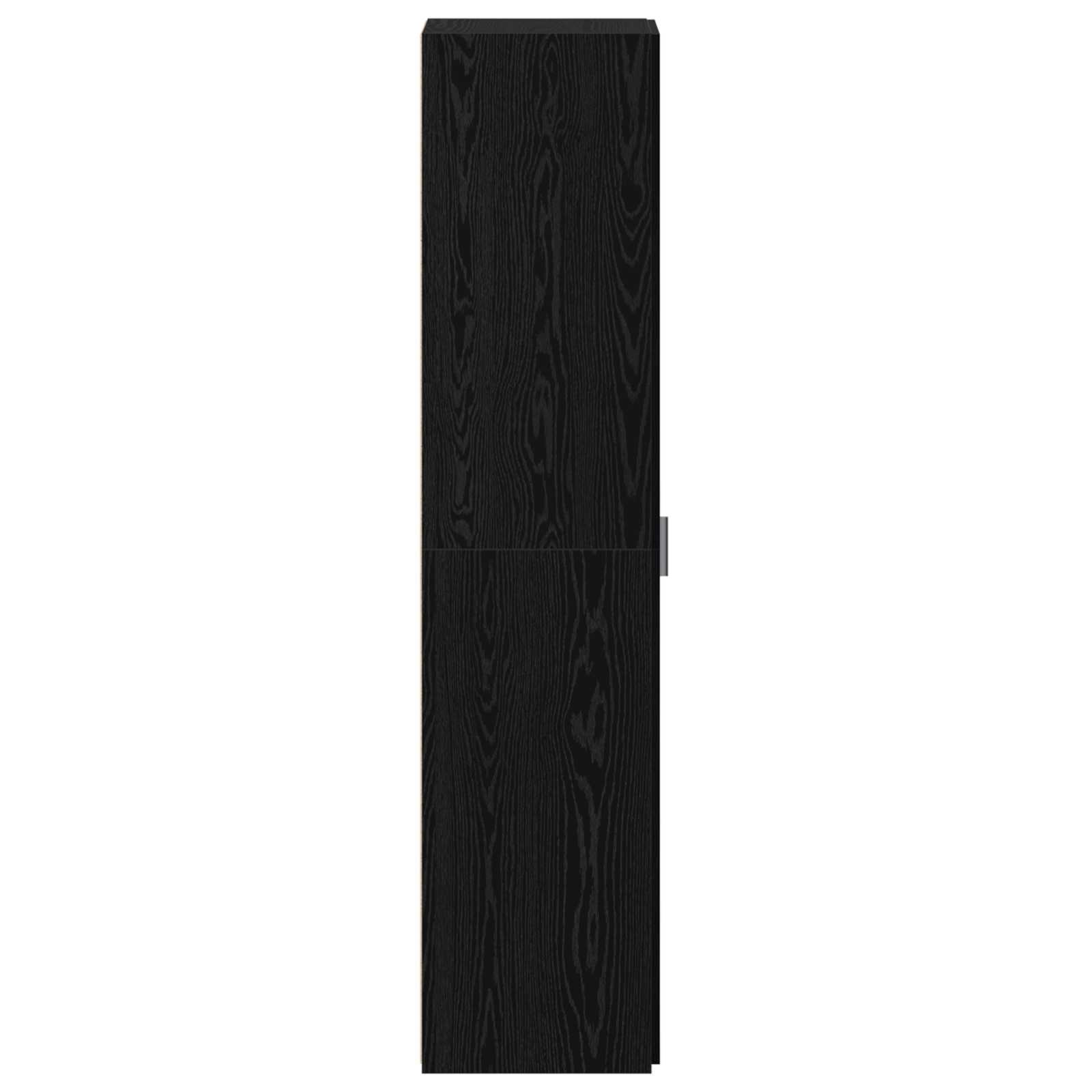 augstais galds melns ozols 45x42,5x185 cm inženierijas koksne
