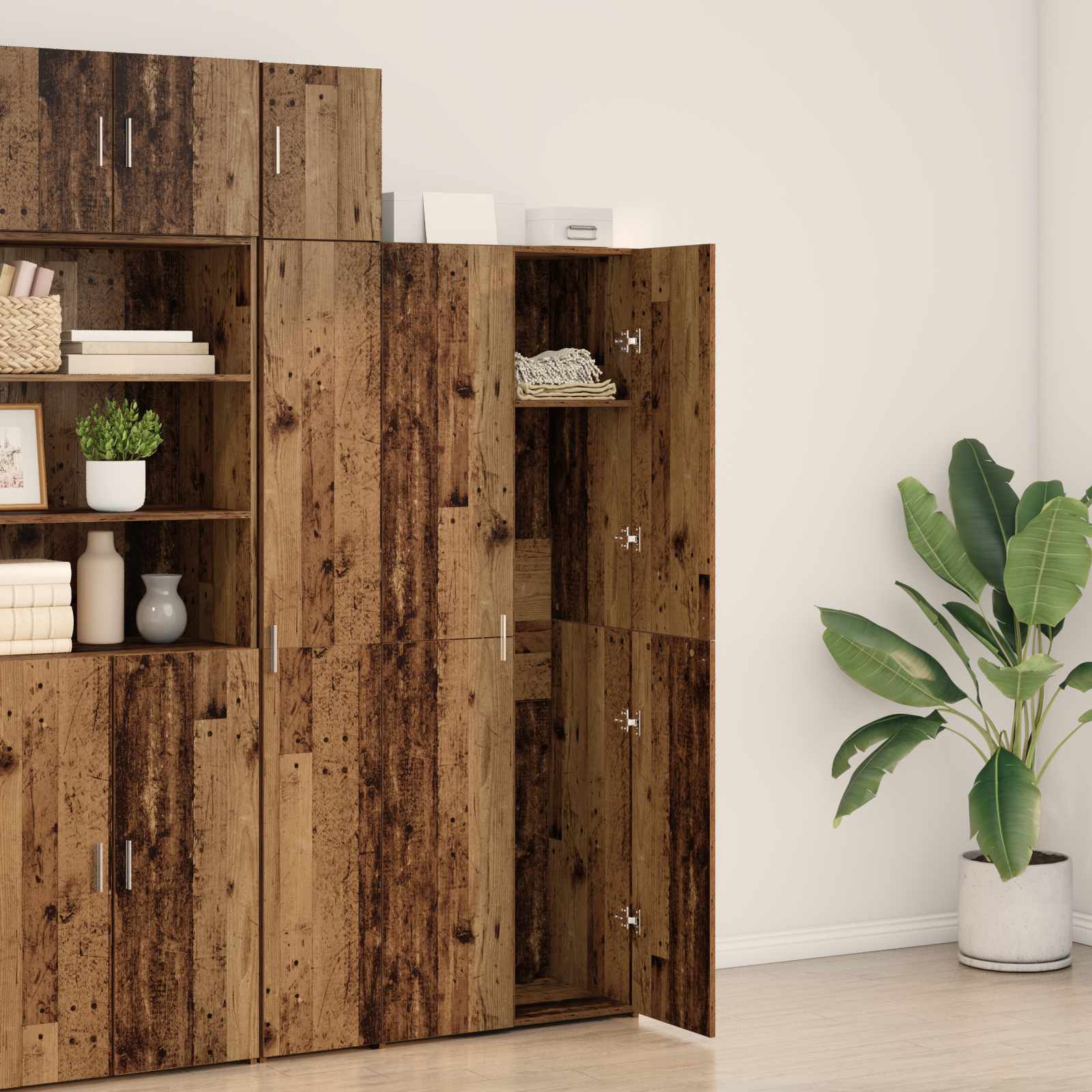 Augsts galds vecā koka izskatā 70x42.5x185 cm inženierijas koksne