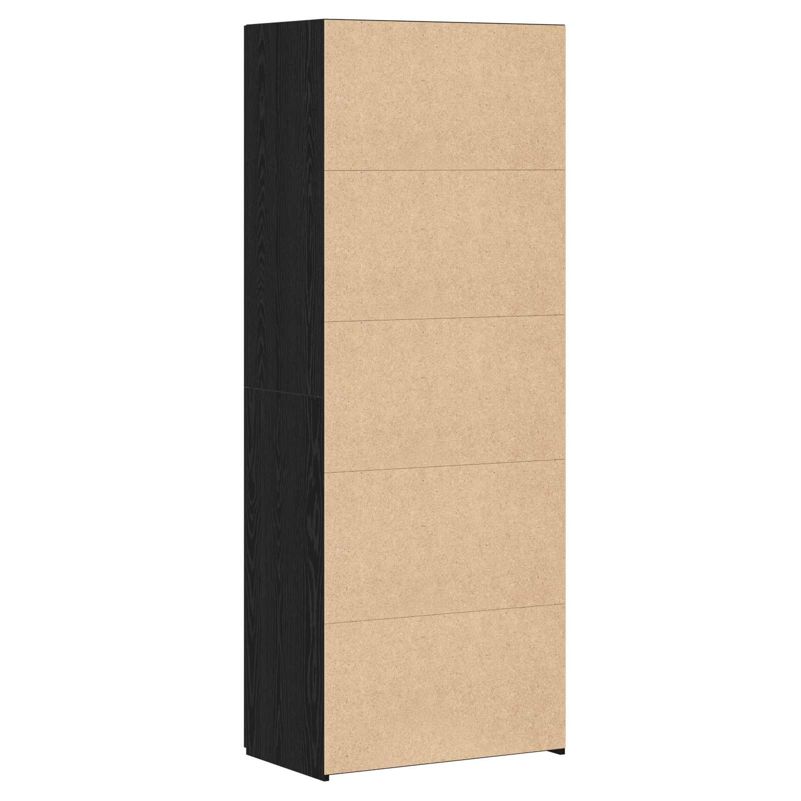 Aukštas Bufetas Juodasis Ąžuolas 70x42.5x185 cm Inžinerinė Mediena