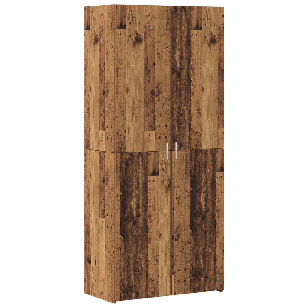Tall sideboard Solid wood 40x42.5x185 cm Treated wood