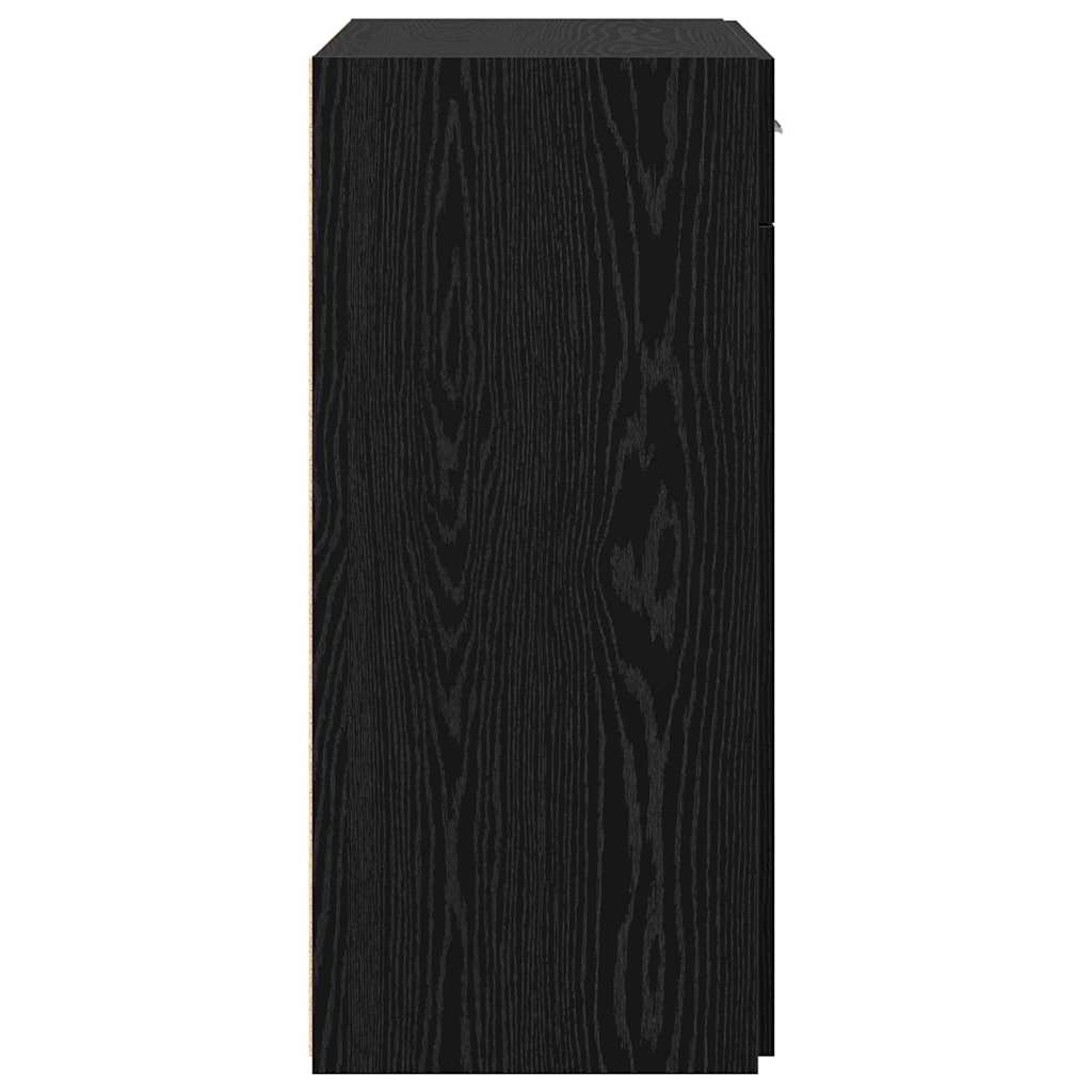 Storage cabinet Black oak 80x42.5x93.5 cm Engineered wood