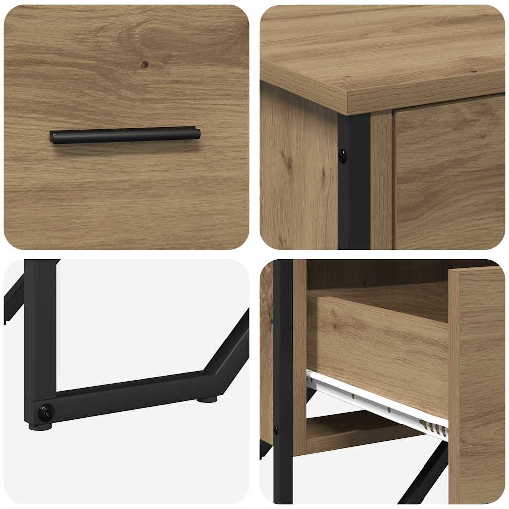 komoda Meistrų ąžuolas 91x35.5x74.5 cm Inžinerinė mediena