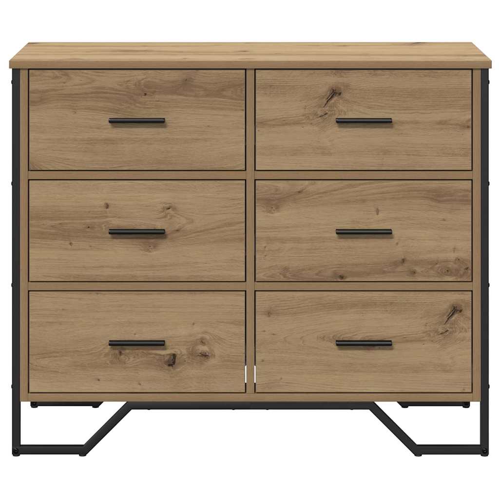komoda Meistrų ąžuolas 91x35.5x74.5 cm Inžinerinė mediena