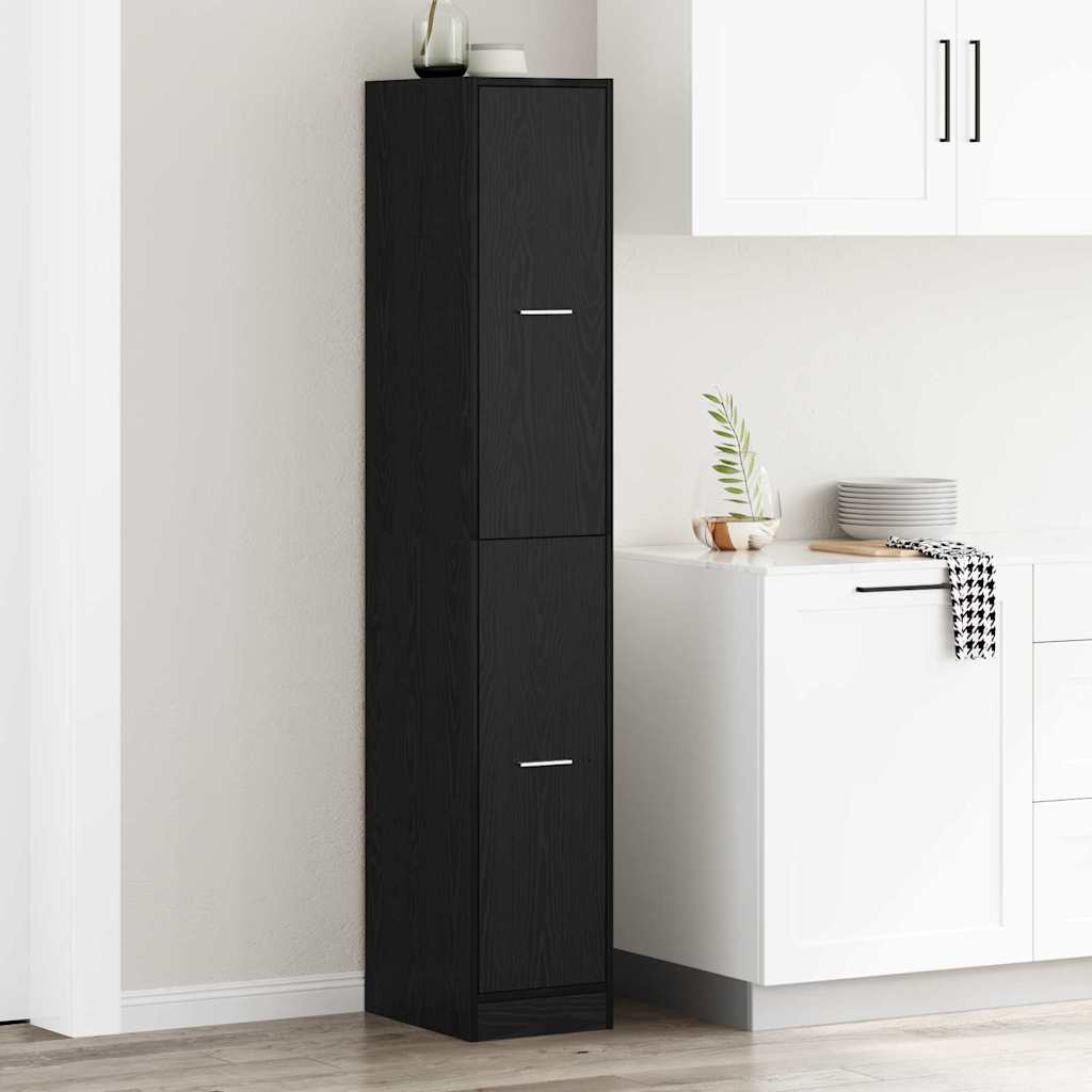apoteka spinta Juodas 30x41x174.5 cm Inžinerinė Medžiaga