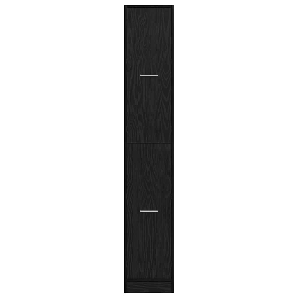apoteka spinta Juodas 30x41x174.5 cm Inžinerinė Medžiaga