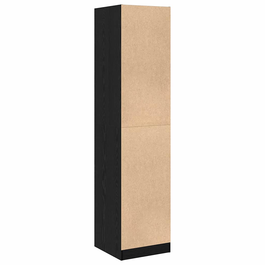 Apothecary cabinet Black oak 40x41x174.5 cm Engineered wood