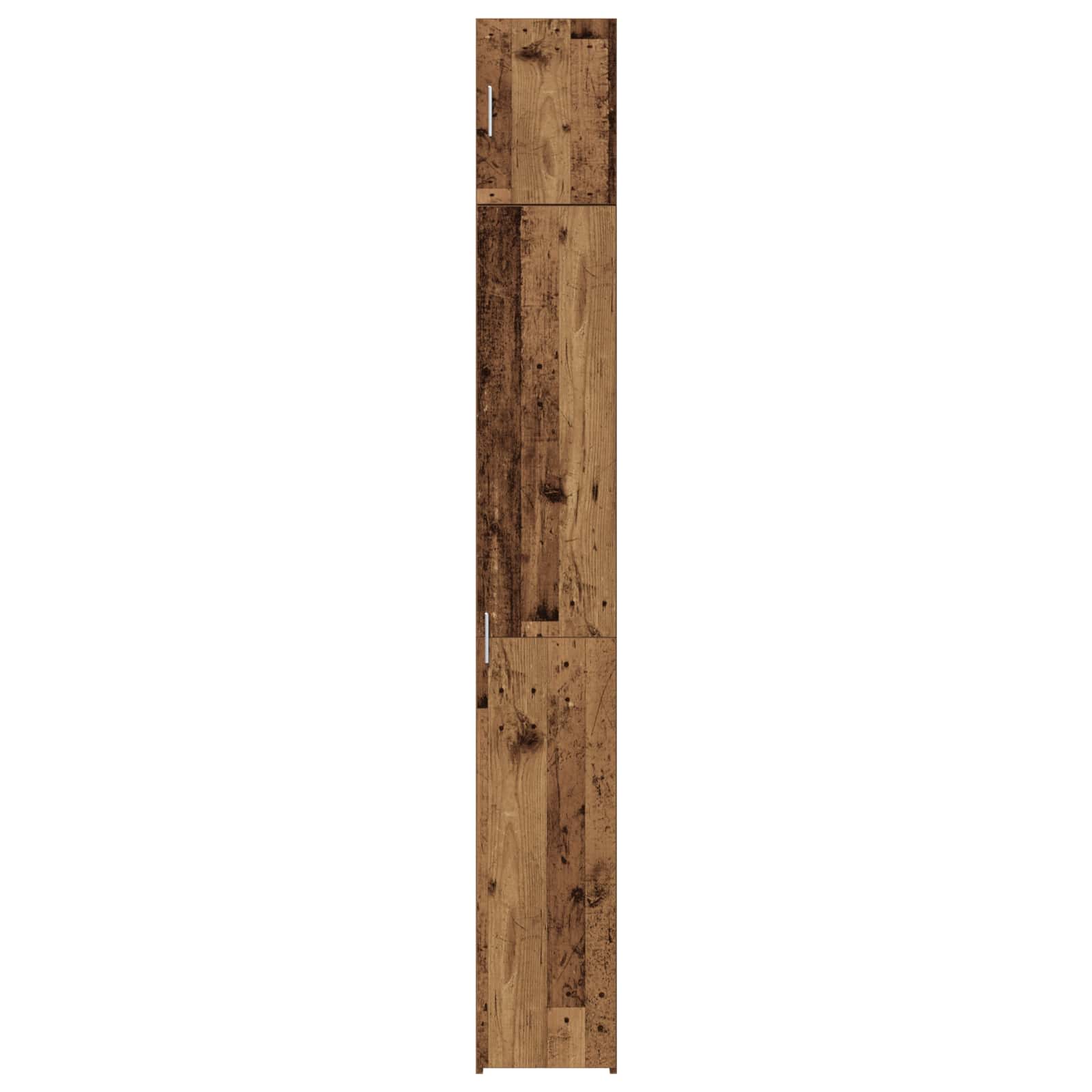 Lieknas Saugojimo Kabinetas Senos Medžio 30x42.5x225 cm Perdirbtos Medienos