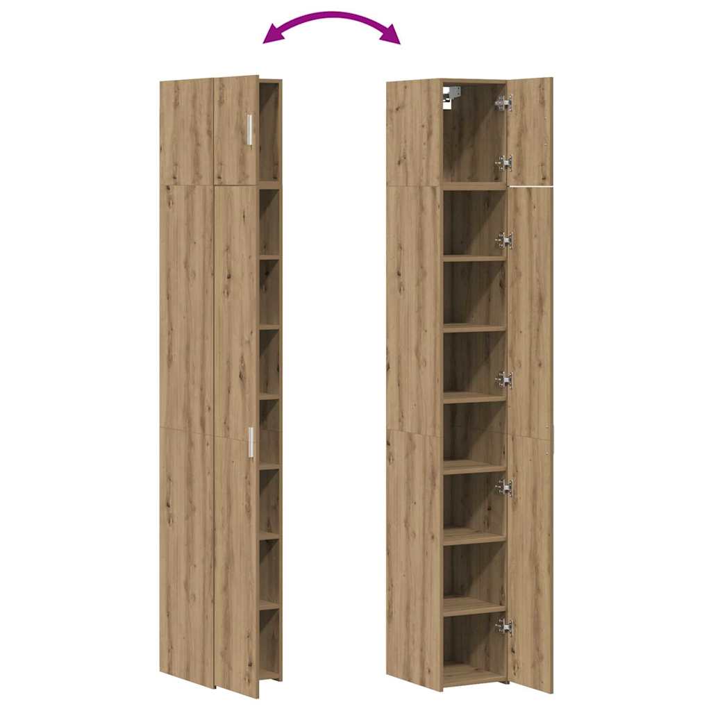 Oppbevaringsskap 3 pcs Amatininkų ąžuolas 30 x 42,5 x 225 cm