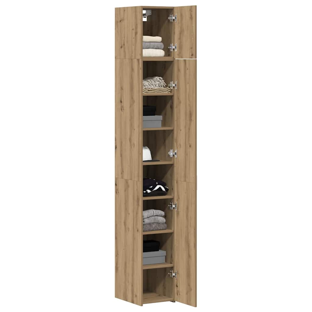 Oppbevaringsskap 3 pcs Amatininkų ąžuolas 30 x 42,5 x 225 cm