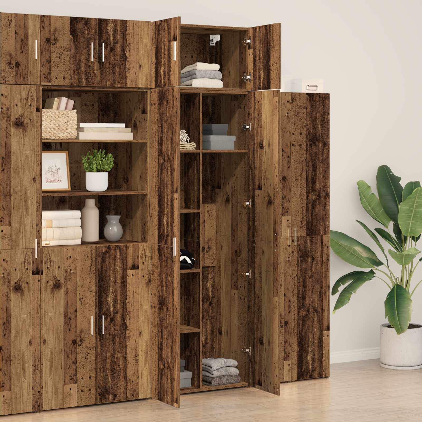 saugojimo spinta senos medienos 70x42.5x225 cm inžinerinė mediena