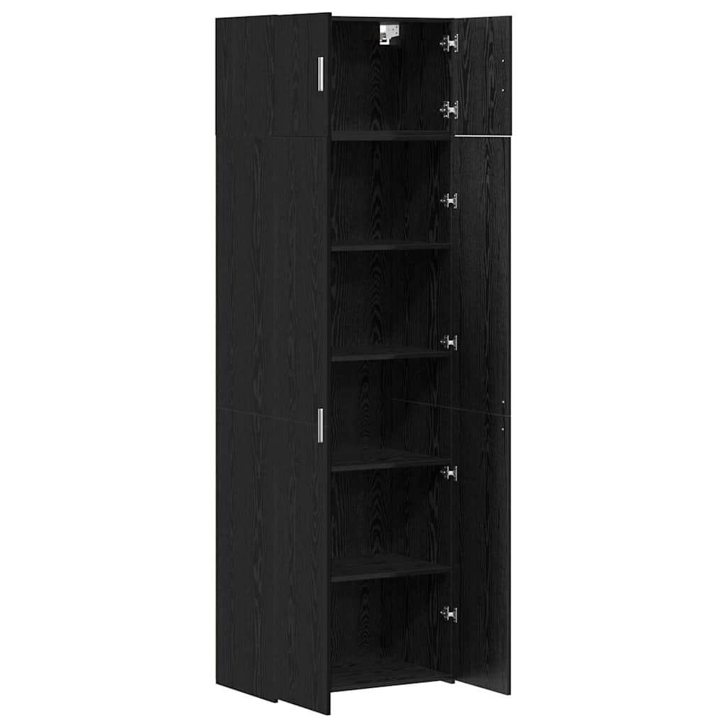 Storage cabinets 3 pcs Black oak