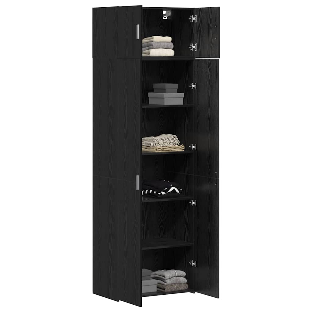 Storage cabinets 3 pcs Black oak