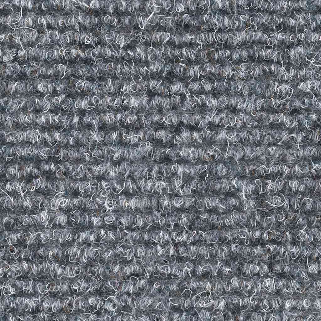 Stair Mats, Self-Adhesive, 20 pcs, 65x21x4 cm, Light Grey, Semi-Circular, Large