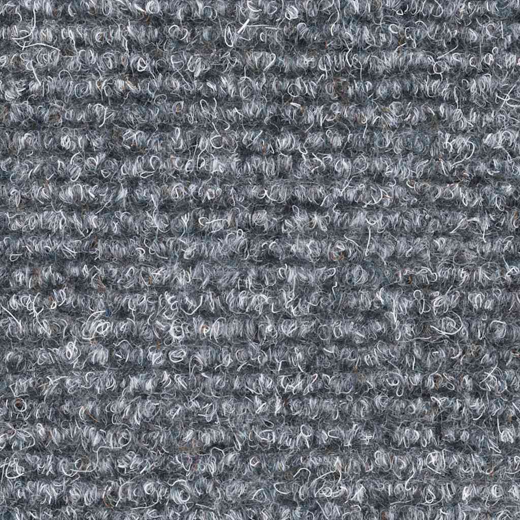 Kāpņu paklājiņi, pašlīmējoši, 30 gab., 65x21x4 cm, gaiši pelēki, pusapaļi, lieli