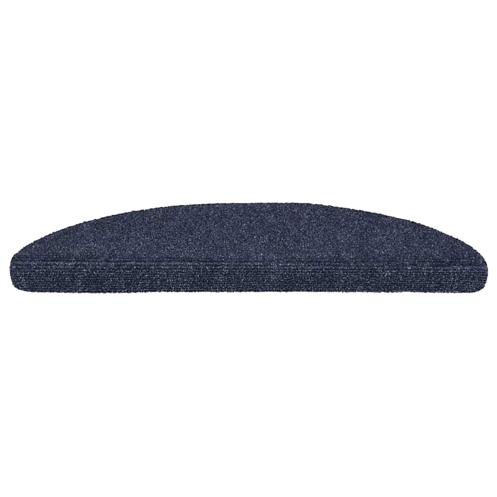 Stair mats, self-adhesive, 30 pcs, blue, semi-circular, 56x17x3 cm