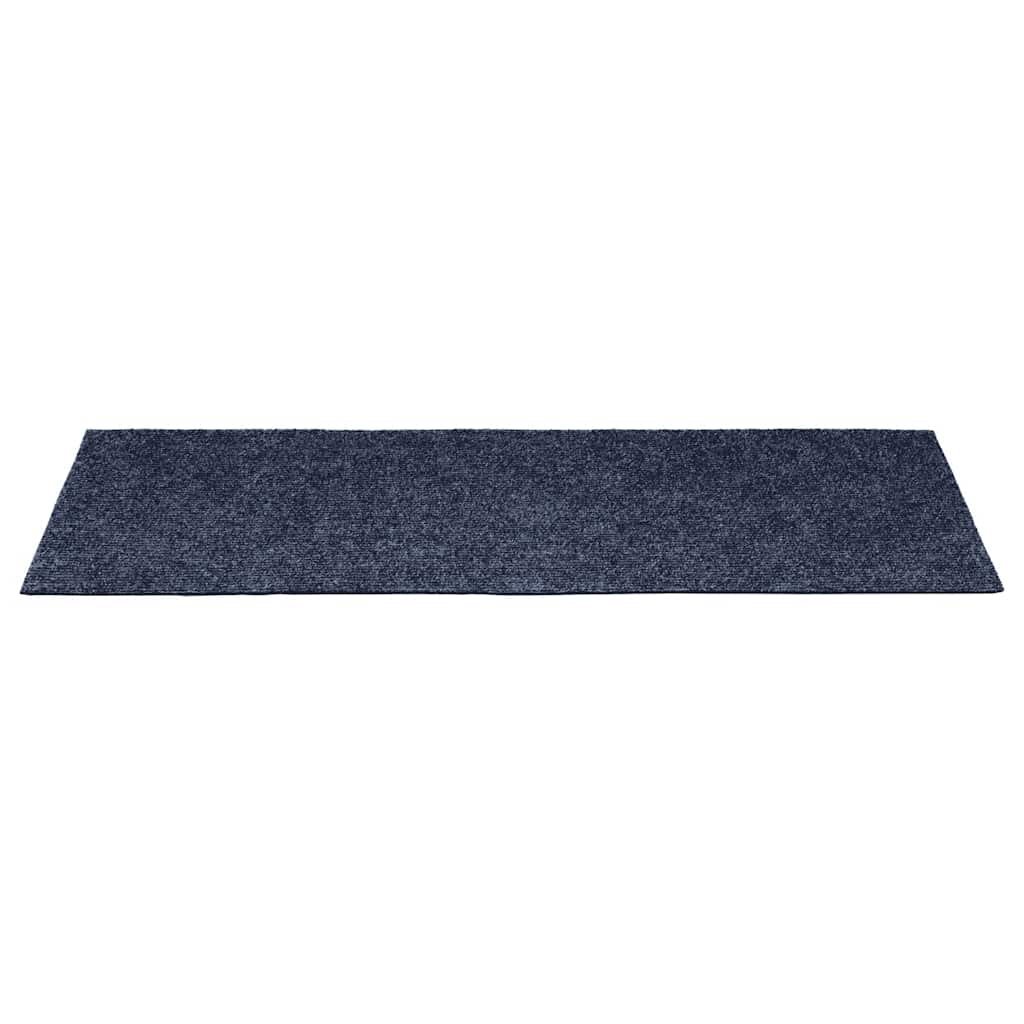 Laiptų kilimėliai, lipnūs, 30 vnt., 60x25 cm, pilkai mėlyni, stačiakampiai