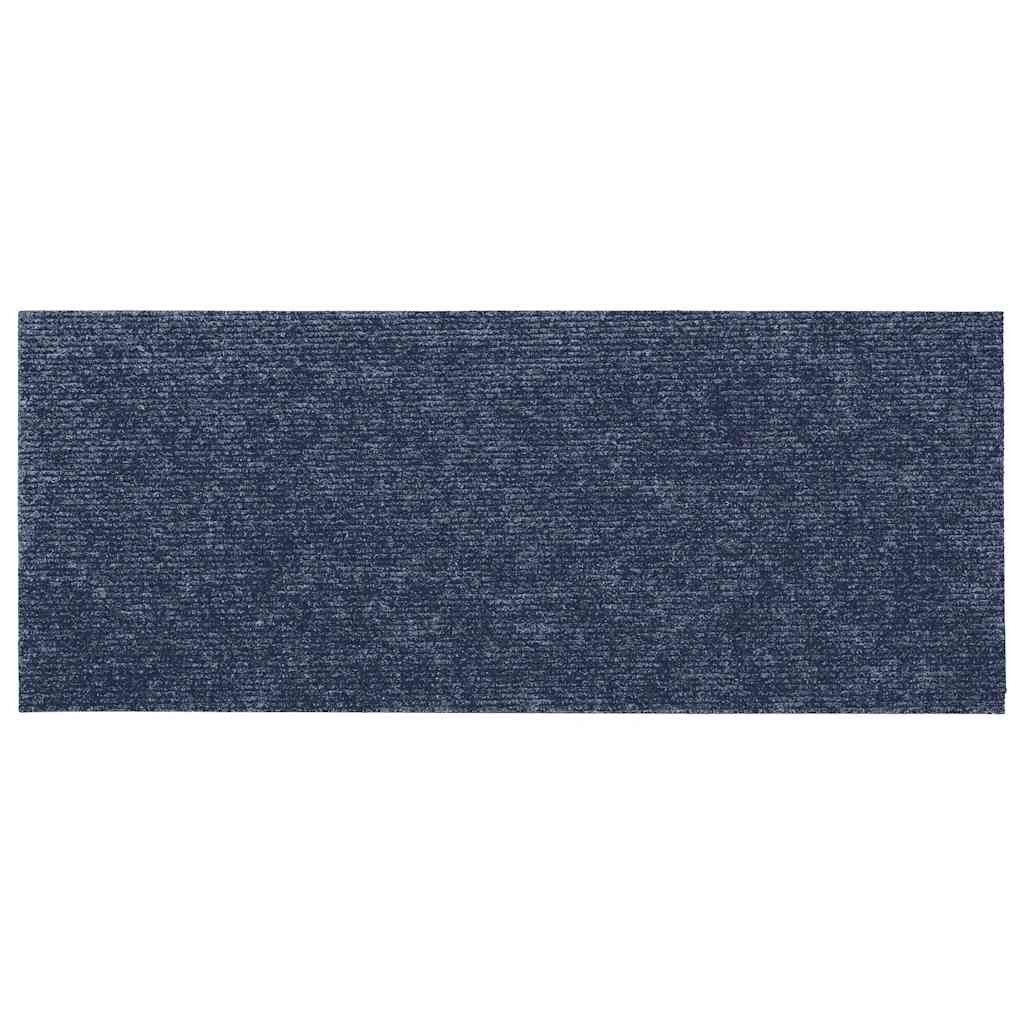 Laiptų kilimėliai, lipnūs, 30 vnt., 60x25 cm, pilkai mėlyni, stačiakampiai