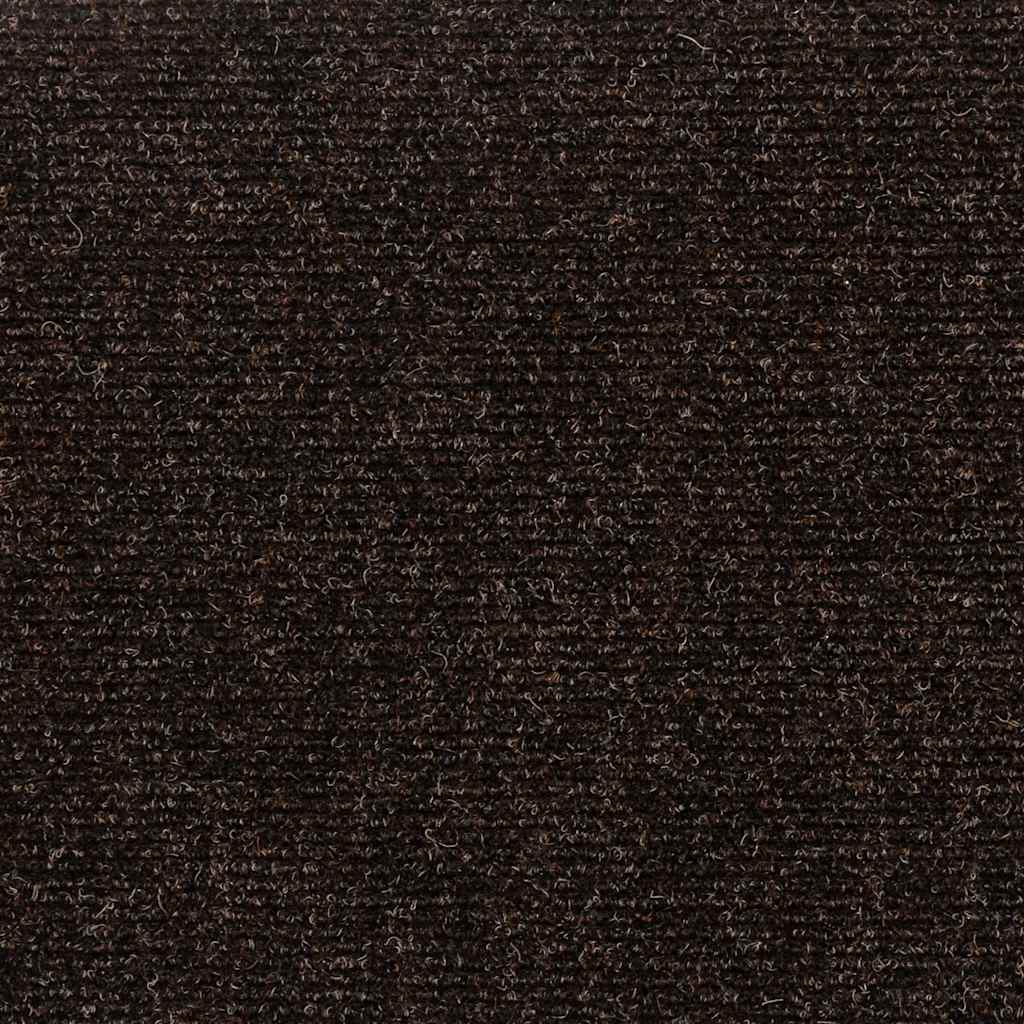 Laiptų kilimėliai, lipnūs, 30 vnt., 60x25 cm, tamsiai rudi, stačiakampiai