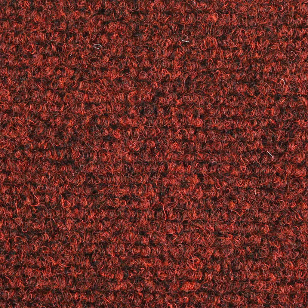 Laiptų kilimėliai, lipnūs, 30 vnt., 76x20 cm, bordo raudoni, stačiakampiai