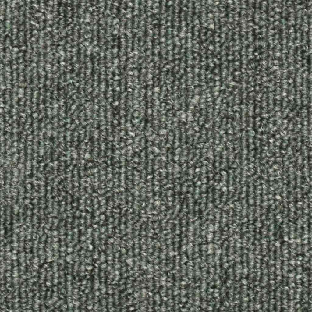 Laiptų kilimėliai, 30 vnt., 56x17x3 cm, tamsiai žali, pusapvaliai