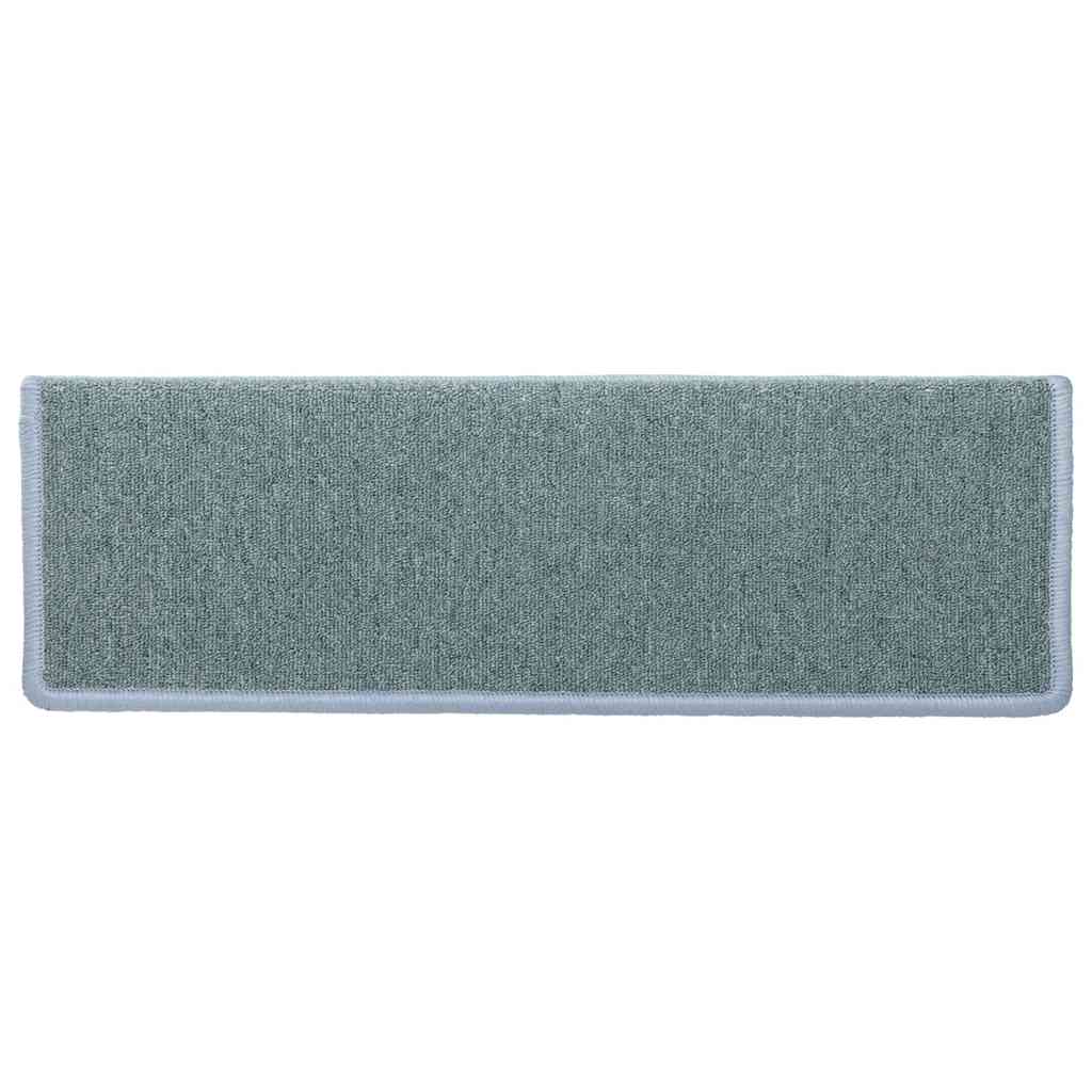 Stair mats, 30 pcs, 65x21x4 cm, sea blue, straight edges