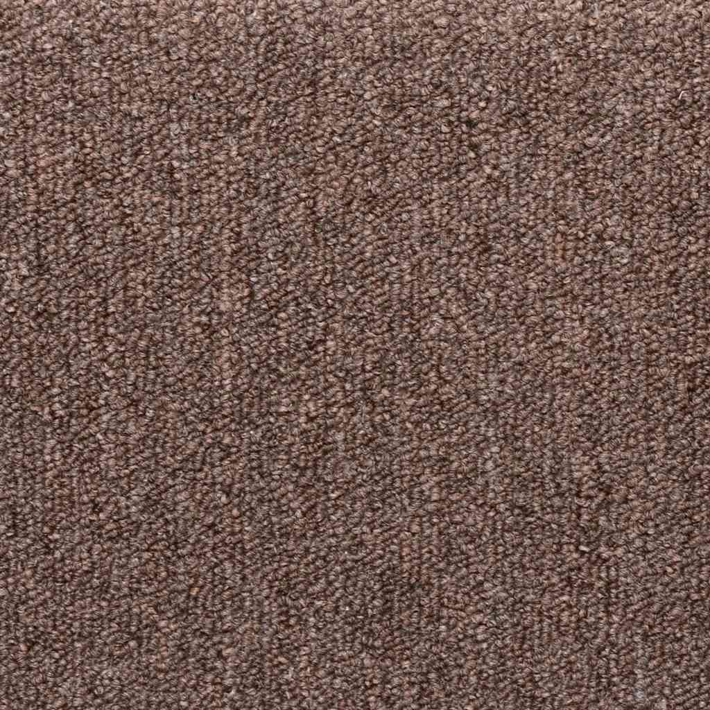 Kāpņu paklājiņi, 30 gab., 65x21x4 cm, brūni, taisnstūrveida malas