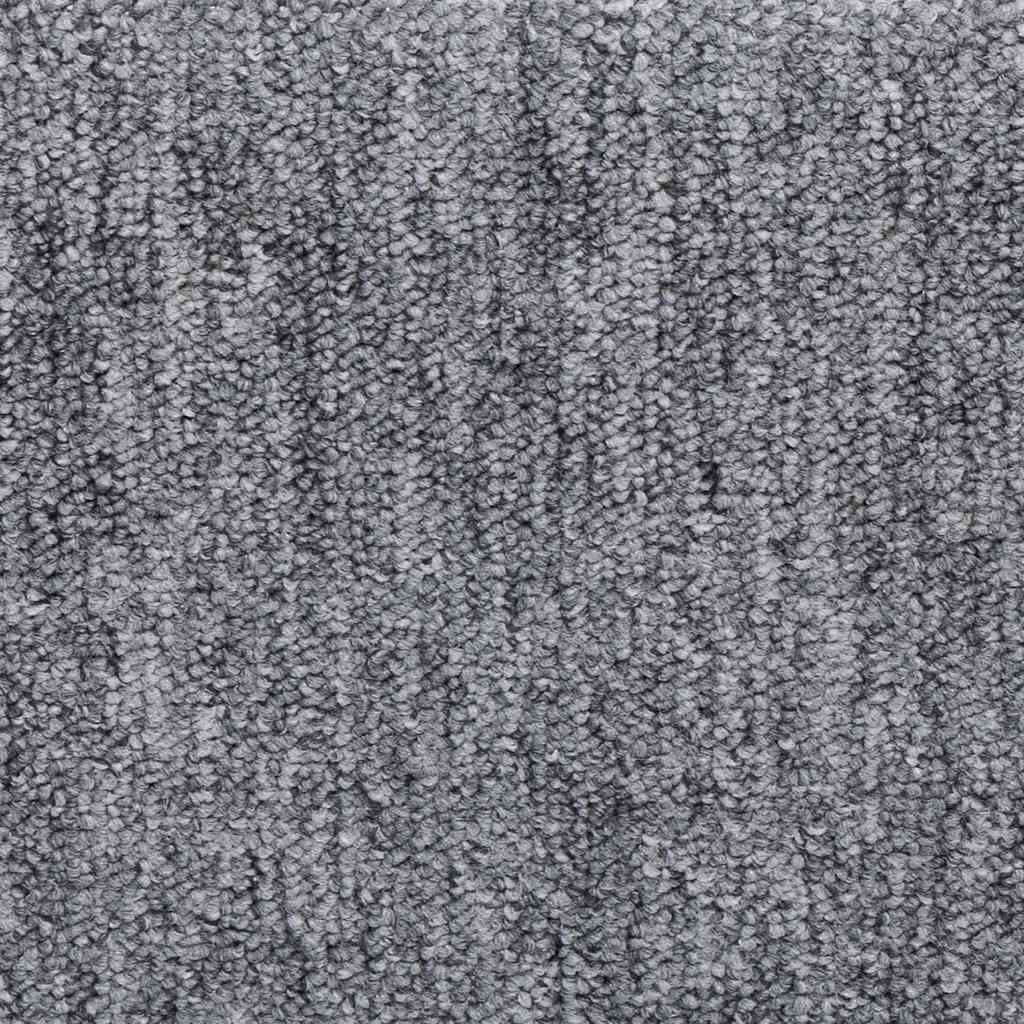 Laiptų kilimėliai, 30 vnt., 65x21x4 cm, šviesiai pilki, stačiakampiai kraštai