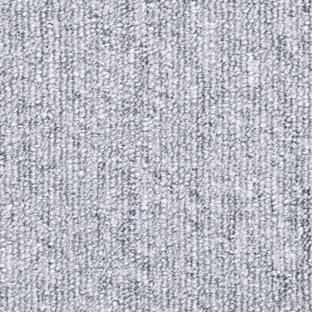 Laiptų kilimėliai, 20 vnt., 56x17x3 cm, šviesiai pilki, pusapvaliai
