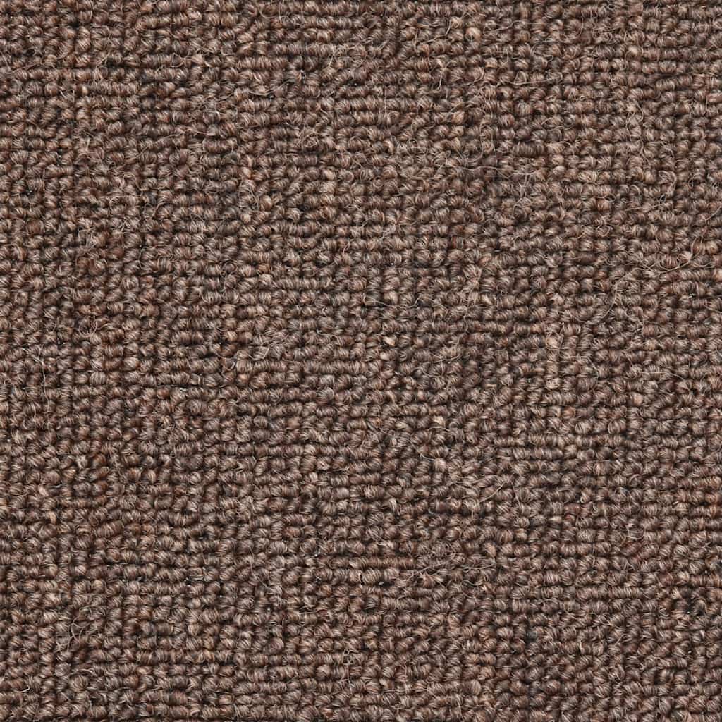 Laiptų kilimėliai, 20 vnt., 56x17x3 cm, kavos rudos spalvos, pusapvaliai