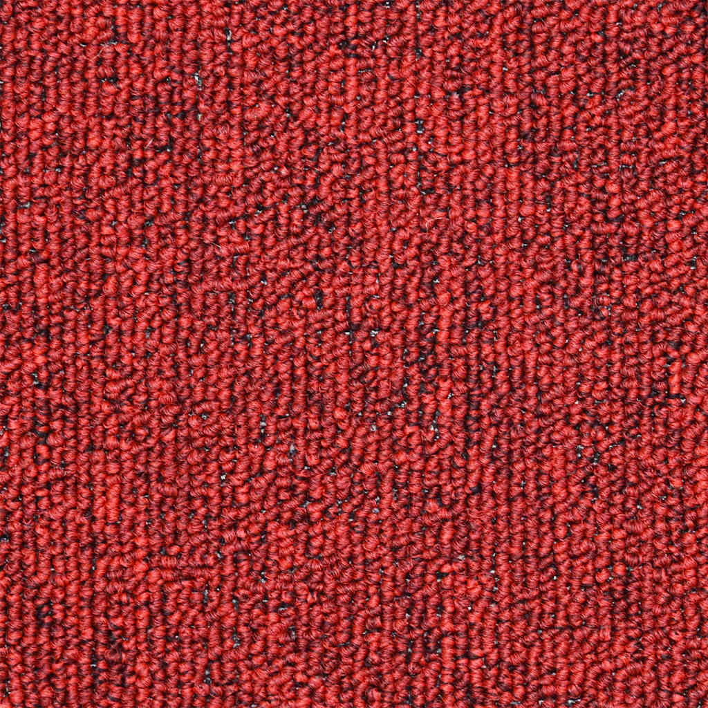 Laiptų kilimėliai, 20 vnt., 56x17x3 cm, raudoni, pusapvaliai