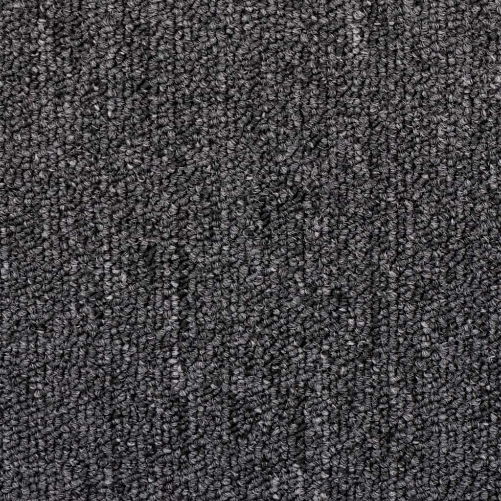 Laiptų kilimėliai, 20 vnt., 65x24x4 cm, antracito spalvos, pusapvaliai, dideli