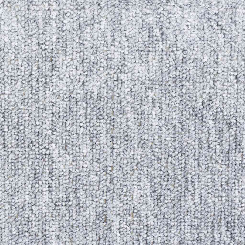 Laiptų kilimėliai, 20 vnt., 65x24x4 cm, šviesiai pilki, pusapvaliai, dideli