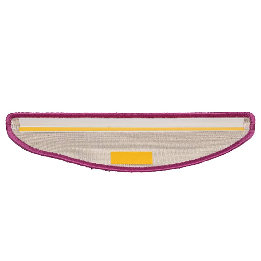 Laiptų kilimėliai, 30 vnt., 56x17x3 cm, violetiniai, pusapvaliai