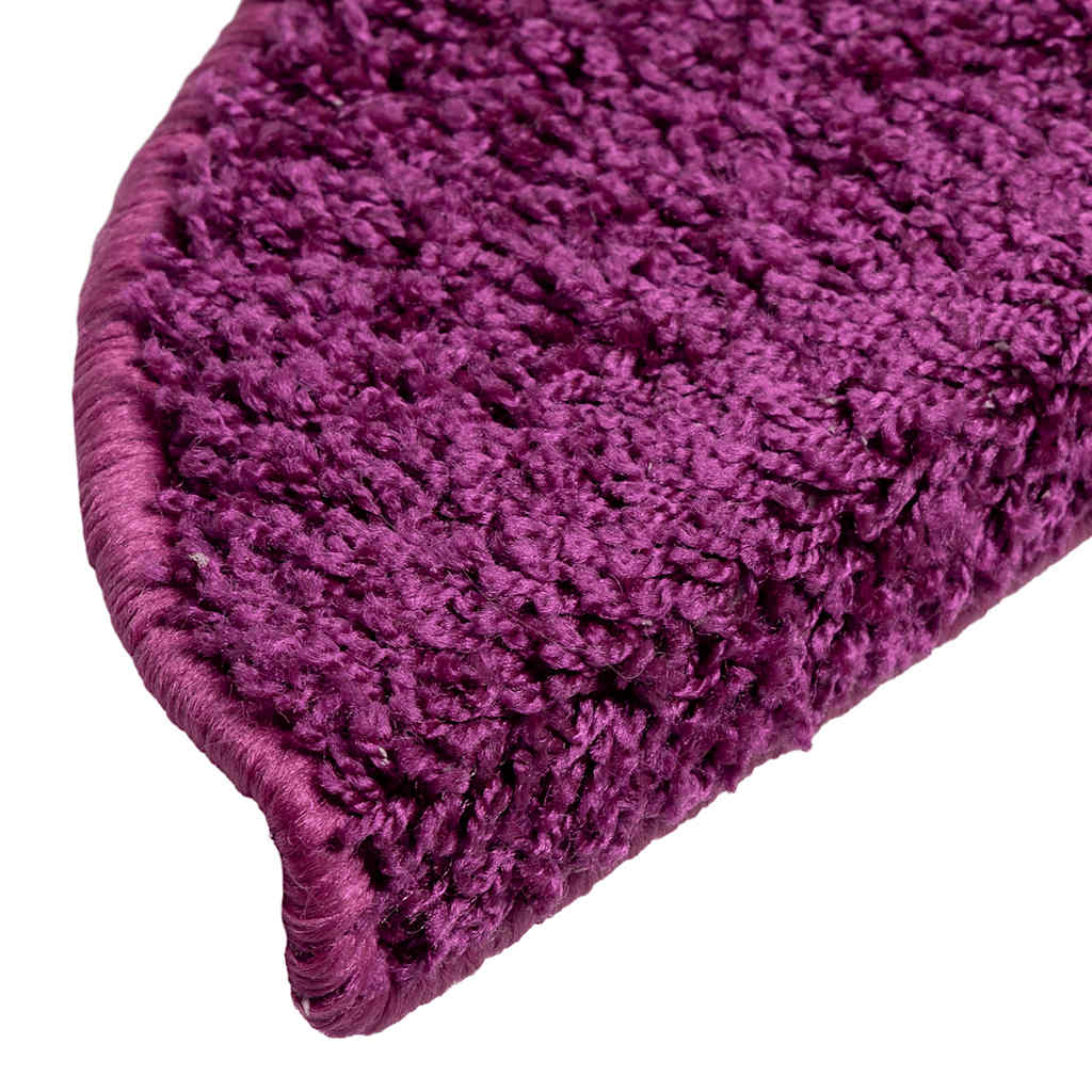 Laiptų kilimėliai, 30 vnt., 56x17x3 cm, violetiniai, pusapvaliai