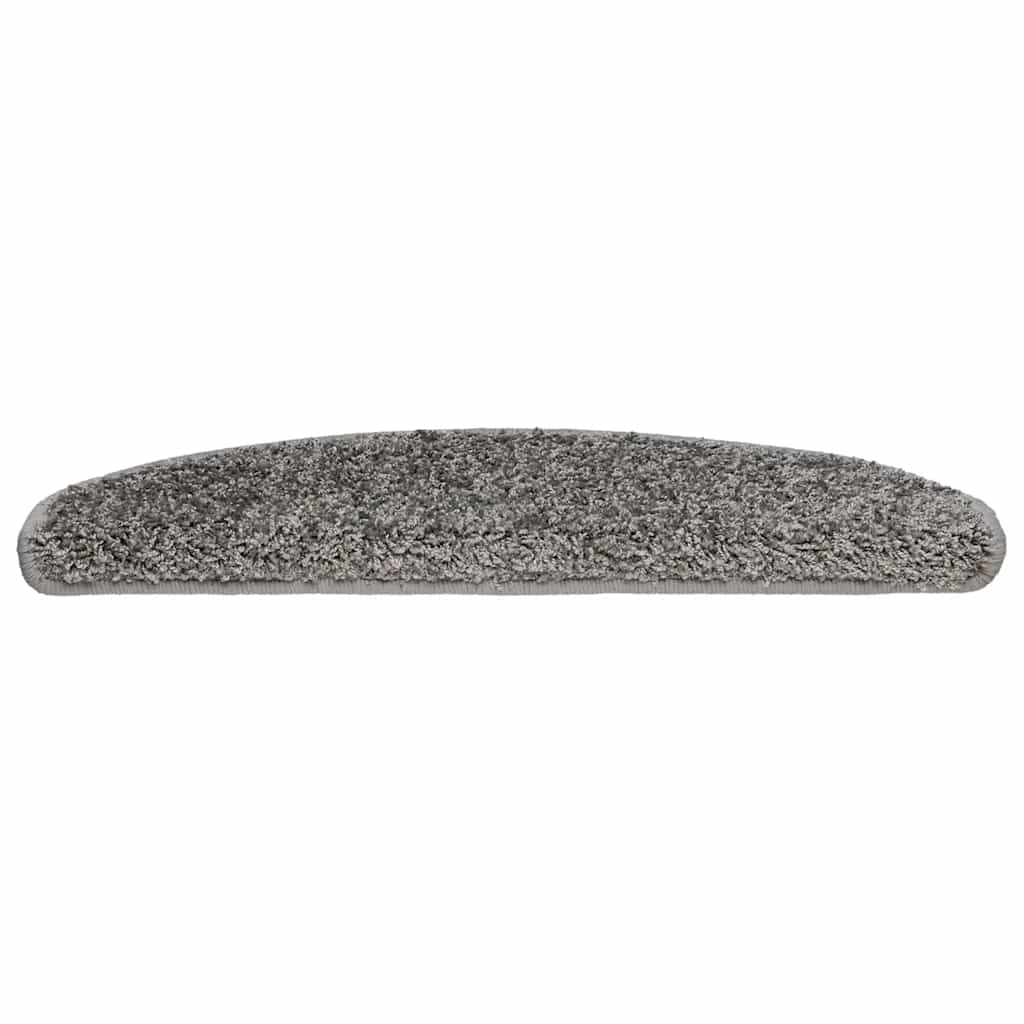 Laiptų kilimėliai, 30 vnt., pilki, 65x21x4 cm, dideli, pusapvaliai