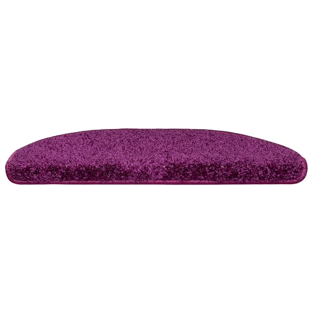 Laiptų kilimėliai, 30 vnt., 65x21x4 cm, violetiniai, pusapvaliai, dideli