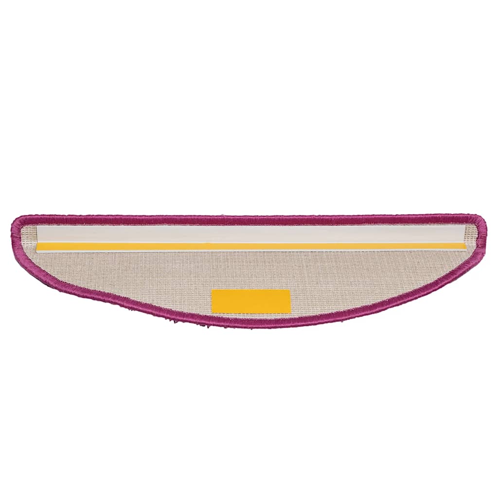 Laiptų kilimėliai, 20 vnt., 56x17x3 cm, violetiniai, pusapvaliai