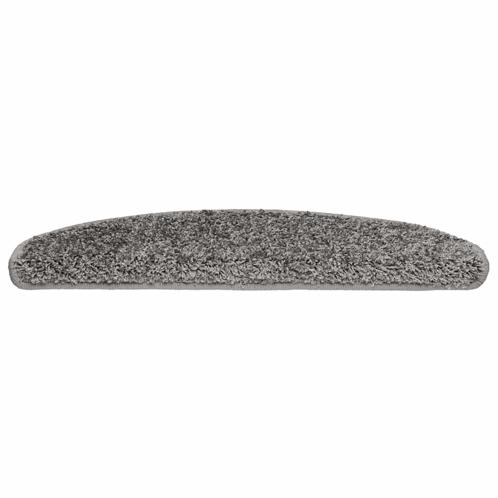 Laiptų kilimėliai, 20 vnt., pilki, 65x21x4 cm, dideli, pusapvaliai