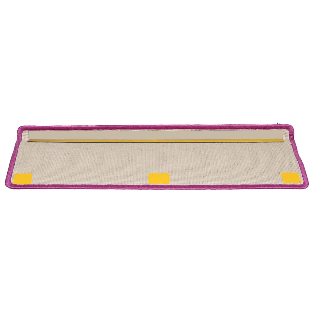 Stair mats, 20 pcs., 65x21x4 cm, purple, rectangular edges