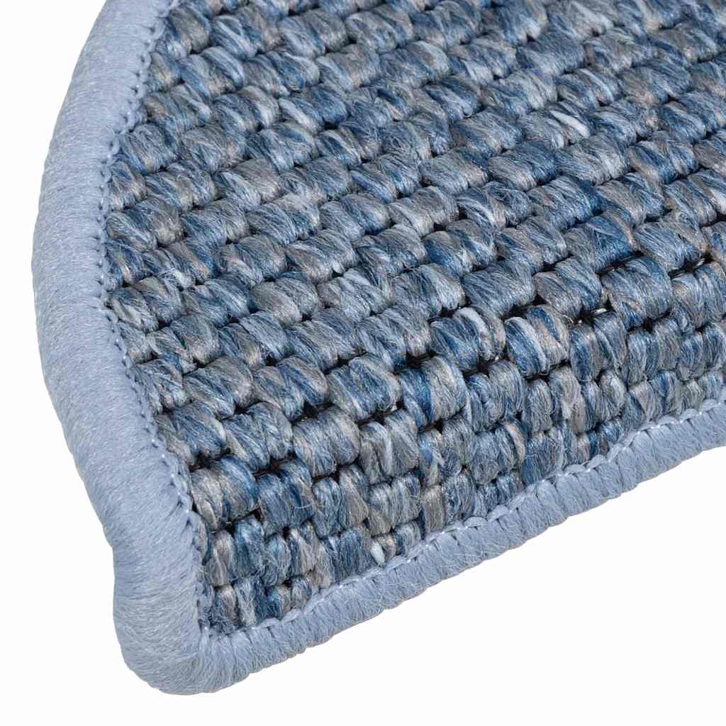 Self-adhesive stair mats, 30 pcs, blue, 56x17x3cm